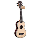 Ella - (UK-2100SSS) High-Grade Solid Spruce Soprano Ukulele (Hand-Craft Inlaying)