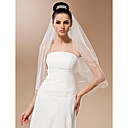 Two-tier Tulle With Applique Elbow Veil (More Colors)