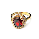 Rubin Serie vergoldet Kleid Ring