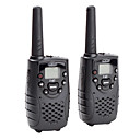22 canali premium GMRS frs walkie-talkie (range 5 km, 2-pack, nero)