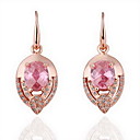 18K Fashion Rhinestone Alloy Round Cut Earrings