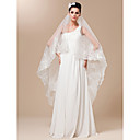 One-tier Tulle With Embroidery Chapel Length Wedding Veil