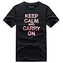 gola redonda na moda masculina impressão t-shirt