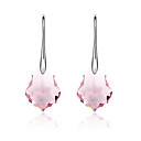 Ice Droplets Austrian Crystal In Real Platinum Plated Ladies' Earrings (More Colors)
