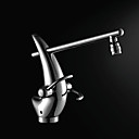 Contemporary Chrome Finish Kitchen Faucet (Unique Design)