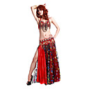Dancewear Polyester With Beading/Print Performance Belly Dance Outfit For Ladies More Colors