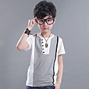 grandi ragazzi in cotone bianco manica corta t-shirt