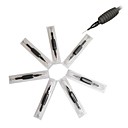 20 Pcs Black Disposable Tattoo Needles and Tubes Grip Supply 7RL