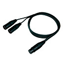 dt enlace de audio cable de cable de DR03 con conector XLR (F) 2 * XLR (M) en el enchufe de 1,5 metros