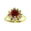 Charming 18K White Gold Plated Cubic Zirconia Ring(More Colors)