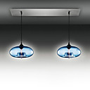 2 - Luz luzes de vidro modernos pendentes no projeto bolha azul