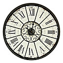 23"Vintage dial design wall clock in metal