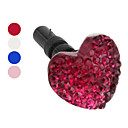 Heart Style Anti-Dust Earphone Jack for iPhone 4 and 4S (Assorted Colors)