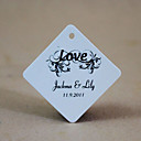 tag favor personalizado losango - o amor (conjunto de 30)