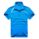 el hombre transpirable camisa de manga corta de tenis