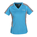 femmes de ciel bleu à manches courtes t-shirt