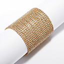 eleganten Gold-Legierung mit glänzenden Strass Damen Armband