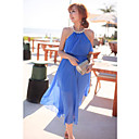 Lady Elegant Shoulder Exposed Dress