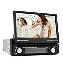 7 Inch Digital Touch Screen 1 Din Car DVD Player Support TV, RDS, 3D Menu