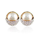 Charming 18K Gold Plated Pearl Round Fashion Earrings(More Colors)