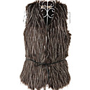 Sleeveless Collarless Party Faux Fur Vest(More Colors)