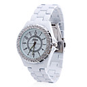 Frauen-Legierung Analog Quarz-Armbanduhr (weiß)