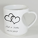 tazas personalizadas con mango en forma de corazón - que abarca corazón