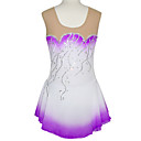 Striking Silver Line Sleeveless Ice Skating Dress