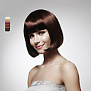 Capless 100% Echthaar kurzen Bob Brown synthetische Perücke 5 Farben zur Auswahl
