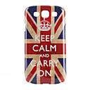 Keep Calm and Carry On Union Jack Pattern Hard Case for Samsung Galaxy S3 I9300 (Multi-Color)