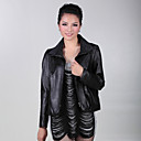 Fashion Long Sleeve Turndown Collar Party / Career agnello Leather Jacket