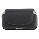 pinza para el cinturón cartuchera de cuero PU caso para Samsung Galaxy i9300 s3 y la galaxia nexo i9250 (negro)