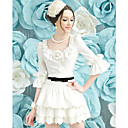 Deep U Neckline Slim Cut Princess Shirt