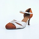 kundenspezifischen Frauen funkelnden Glitter Riemchen latin / Ballsaal Tanz Schuhe mit Schnalle (weitere Farben)