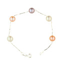 Unieke Parel met zilveren ketting Dames armband (meer kleuren)