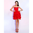 A-line Sweetheart Short/Mini Chiffon Cocktail Dress