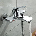Sprinkle® by Lightinthebox - Contemporary Solid Brass Two Holes Tub Faucet Chrome Finish
