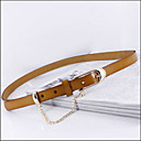 moderno fibbia in oro nappa liscia superficie della cinghia (110 * 1,6 centimetri)