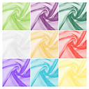100% Polyester Woven Solid Organza By The Yard (Many Colors)