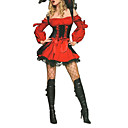 Vixen Pirate Wench  In Red And Black Halloween Costume