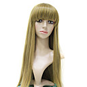 Elegant hand tied long straight  Lace Front wig
