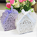 Butterfly & Flower Laser Cut Favor Box - Set of 12 (More Colors)