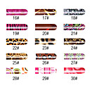 16 stuks Nail Foil kunst Chrysanthemum Full Cover Stickers Manicure