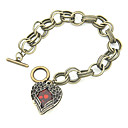 Fashion-Legierung mit Hearth Shaped Acryl Damen Armband
