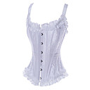 Satin Busk bustier fermeture avant Corsets Shapewear