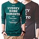mannen afdrukken slanke t-shirt