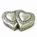 Personalized Unique Double Heart-shaped Tin Alloy Women's Jewelry Box