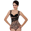 Chinlon Leopard Print Teddy Daily Wear Shapewear