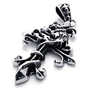 Men's Titanium Cross Pendant(Free Chain)(6*3.4*.5CM)
