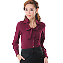 camisa das mulheres blusa arco